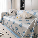 Cooling Four-Leaf Clover Hope Faith Love Luck Summer Comfy Ice Silk Furniture Throw Covers for Sofas