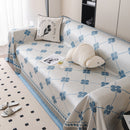 Cooling Four-Leaf Clover Hope Faith Love Luck Summer Comfy Ice Silk Furniture Throw Covers for Sofas