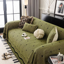 Chenille Couch Throw Cover Decorative Herringbone Sofa Blanket Protector for Couch