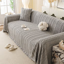 Thick Cozy 3D Cable Sofa Throw Cover, Plush Jacquard Warm Fleece Throw Blanket