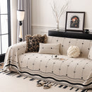 Chenille Couch Throw Cover Decorative Herringbone Sofa Blanket Protector for Couch