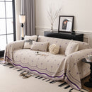 Chenille Couch Throw Cover Decorative Herringbone Sofa Blanket Protector for Couch