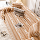 Ultra Soft Faux Fur Couch Cover – Large, Fluffy, and Elegant Sofa Throw Blanket