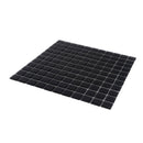 Black 12x12 Matte Square Glass Mosaic Tile (10 pack, 9.67 sq ft/case) - Sample