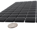 Black 12x12 Matte Square Glass Mosaic Tile (10 pack, 9.67 sq ft/case) - Sample