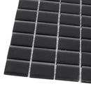 Black 12x12 Matte Square Glass Mosaic Tile (10 pack, 9.67 sq ft/case)
