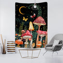 GobekUsa Cartoon Planet Mushroom Tapestry Wall Hanging for Psychedelic Room Decor