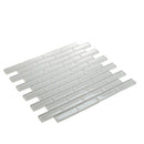 White 12x12 Glossy Brick Glass Mosaic Tile (5 pack, 4.92 sq ft/case)