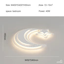 GobekUsa Kids Room LED Chandelier - Stars and Moon Ceiling Lamp for Bedroom Nursery