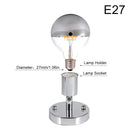 GobekUsa E27 Ceramic Screw Bulb Socket with 180° Steering and Switch