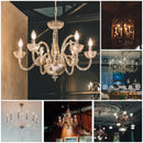 GobekUsa LED Flame Effect Bulbs C35 6.5W 220V Dimmable Candle Filament Bulb