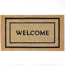 KANKUN Coco Coir Door Mat with Heavy Duty Backing, Welcome Doormat (17" x 30"), Doormat Entrance (Welcome Double) by CozyNest Decor