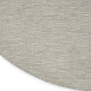 Nourison Home Positano 8' x Round Light Gray Fabric Modern Area Rug (8' Round) by GreenHaven Gardens