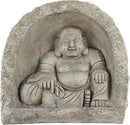 Design Toscano Great Sanctuary Grotto Asian Man Garden Niche Statue, 20 inches wide, 19 inches tall, Cast Stone Resin, Sandstone Finish by GreenHaven Gardens