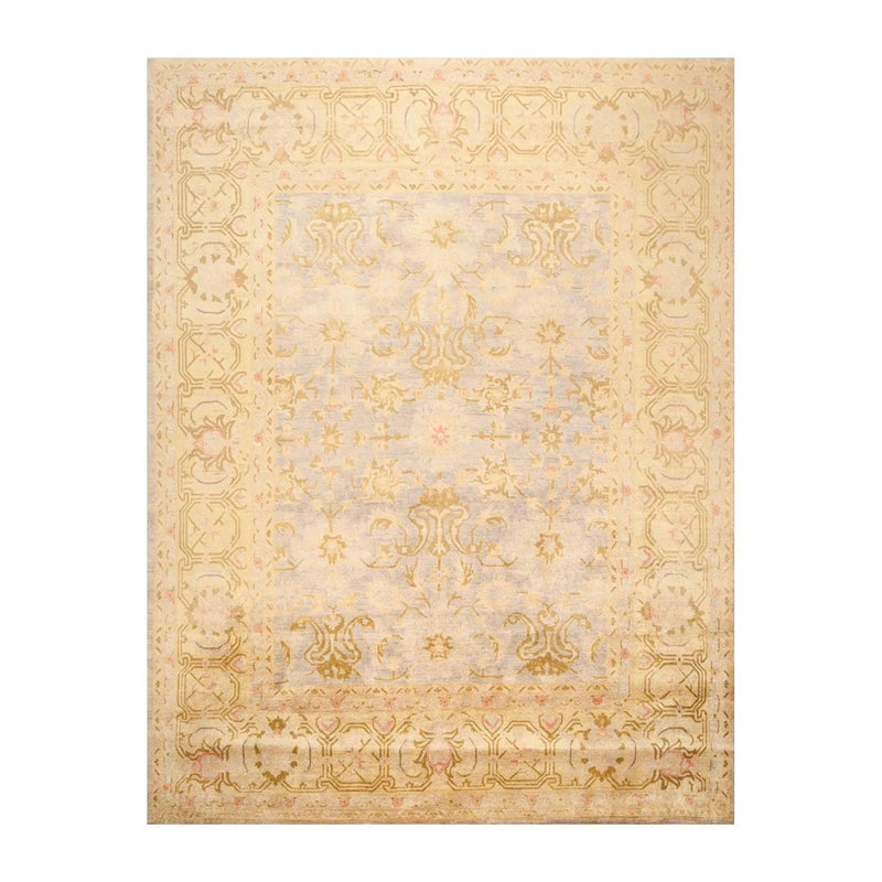 8' x 10' Hand Knotted Stone Wash Veg dyes Wool Traditional Area rug Gray