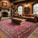 9x12 Rose, Orange Hand Knotted Wool Khorassan 200 KPSI Persian Oriental Area Rug