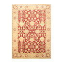 5'11" x 8’10" Hand Knotted Traditional Oushak Wool Oriental Area Rug Maroon