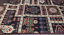 DaDalogy Bedding Elegant Woven Mughal Floral Tapestry Table Runner, Dark Noir Botanical Vintage Fleur (18197)