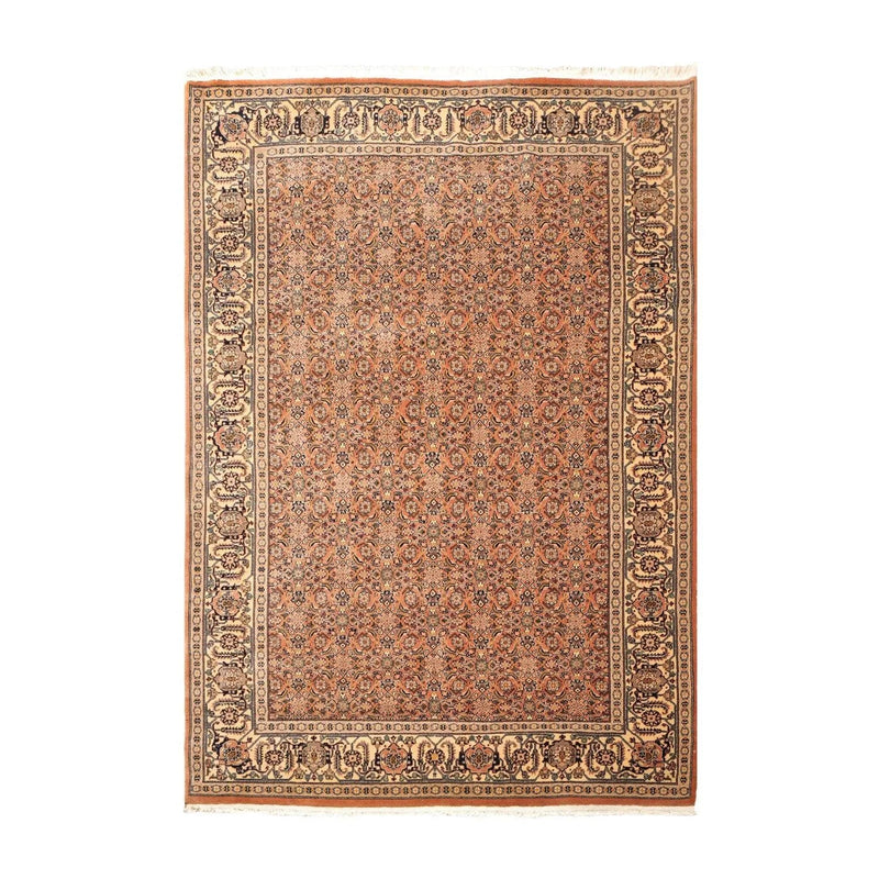 6x9 Pale Peach, Beige Hand Knotted 100% Wool Persian Oriental Area Rug