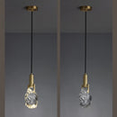 GobekUsa Crystal Iron Bedside Chandelier: Nordic Light Luxury Post Modern Design