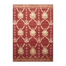 6' x 9' Couristan Hand Knotted Wool & Silk S.fine Damask Tibetan Area Rug Rust