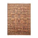 6x9 Gold, Rust Machine Made Wilton Weave 100% Wool Traditional Oriental Area Rug