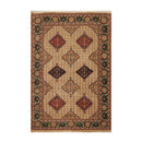 6' x 8'10" Hand Knotted Superfine 100% Wool Traditional Oriental Area Rug Beige