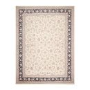 8'10" x 12'3" Hand Knotted Traditional Superfine Wool Oriental Area Rug Ivory