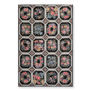 6' x 9' Hand Woven Traditional French Aubusson Needlepoint Wool Area Rug Black