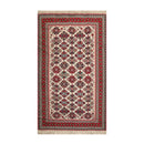 5'3" x 8'6" Vintage Wool Foundation Hand Knotted Wool Area Rug Beige