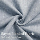 Vision Home Chambray Blue Pinch Pleated Full Blackout Curtains Room Darkening Window Curtains 90 inch for Living Room Bedroom Thermal Insulated Pinch Pleat Drapes with Hooks Back Tab 2 Panel 40"Wx90"L by CozyNest Decor
