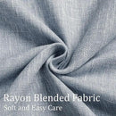 Vision Home Chambray Blue Pinch Pleated Full Blackout Curtains Room Darkening Window Curtains 95 inch for Living Room Bedroom Thermal Insulated Pinch Pleat Drapes with Hooks Back Tab 2 Panel 40"Wx95"L by CozyNest Decor