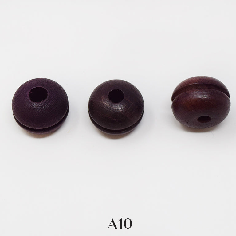 Wood beads for macrame, garlands and crafts