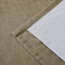 Vision Home Brown Pinch Pleated Full Blackout Curtains Linen Blended Room Darkening Window Curtains 108 inch for Living Room Bedroom Thermal Insulated Pinch Pleat Drapes with Hooks 40" Wx108 Lx2