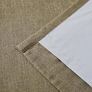 Vision Home Brown Pinch Pleated Full Blackout Curtains Linen Blended Room Darkening Window Curtains 112 inch for Living Room Bedroom Thermal Insulated Pinch Pleat Drapes with Hooks 40" Wx112 Lx2 by CozyNest Decor
