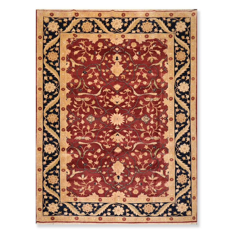8'10"x11'8'' Hand Knotted Traditional Oriental Area Rug Reversible Red