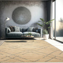 8 x 10 Hand Knotted 100% Wool Moroccan Designer Oriental Area Rug Ivory