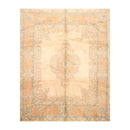 8' x 10' Hand Knotted Super Fine 250 KPSI Wool Oriental Area Rug Beige vintage