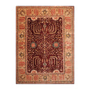 8'11" x 12' Hand Knotted S.fine Peshawar Stone Wash Oriental Area Rug Maroon