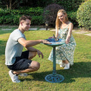 VIVOHOME 28 Inch Height Polyresin Lightweight Antique Outdoor Garden Bird Bath Green by GreenHaven Gardens