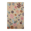 5' x 8' Handmade Wool Loop Pile Traditional Oriental Area Rug Transitional Beige