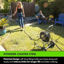 Yard Butler Hose Reel Cart with Wheels Heavy Duty 200 Foot Metal Hose Reel Suitable for Gardens, Lawns and Outdoor - IHT-2EZ by GreenHaven Gardens