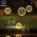 LIGHTSHARE 20IN 200LED Light Ball Yard Decoration Pathway Lights Sphere Light Fold Flat Metal Frame Indoor Outdoor Waterproof Garden Lights, Plug in by GreenHaven Gardens