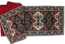 DaDalogy Elegant Majestic Kilim Red Persian Rug Ornate Floral Woven Tapestry Table Runner (18195) by DaDalogy Bedding Collection