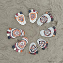 Outdooor Stepping Stones - Decorative Garden Stones for Patio, Deck, Garden or Sidewalk Faux Cobblestone Stepping Stones (Set of 2