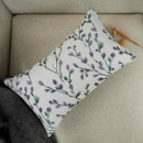 YOUR SMILE Classical Embroidery Jacquard Purple Square Decorative Throw Pillow Case Cushion Cover,12x20 inch by CozyNest Decor
