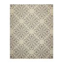 8' x 10' Handmade Wool Loop & Cut Pile Transitional Oriental Area rug Beige