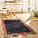 4'9"x5'9" Hand Knotted 100% Wool Traditional Authentic Gabeh Oriental Area Rug