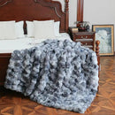 UKELER Soft Faux Fur Throw Blanket 60''x80'', Large Dark Grey Reversible Shaggy Blanket Plush Thick Fluffy Blankets Throws for Bed, Couch, Sofa, Office, Camping by CozyNest Decor