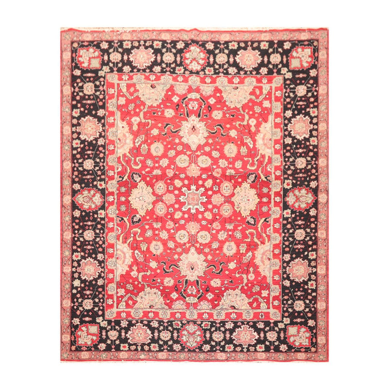 7'10" x 10' Hand Knotted Reversible Heriz Wool Area Rug Red